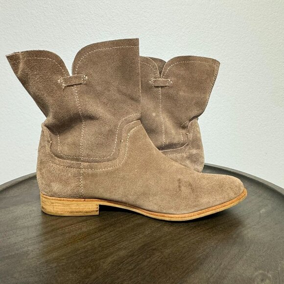 Splendid Women's Western Boots Pull On Mid Calf Suede Comfort Tan Size 9 - Picture 11 of 16